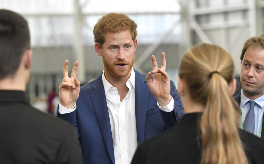 Prince Harry in Manchester, England, September 2017
