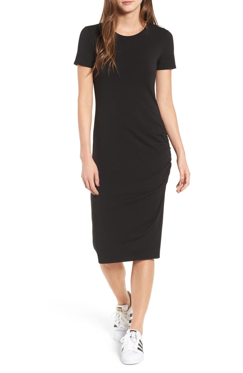 Treasure & Bond Side Ruched Body-Con Dress