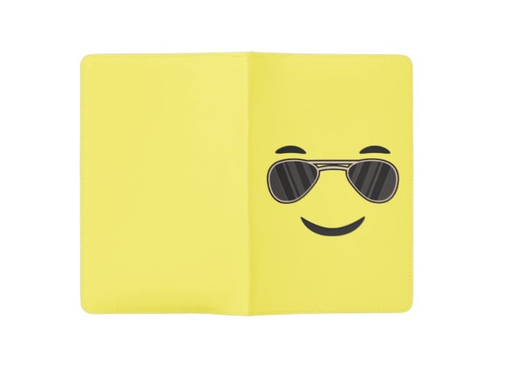 Sunglasses Emoji Pocket Moleskine Notebook