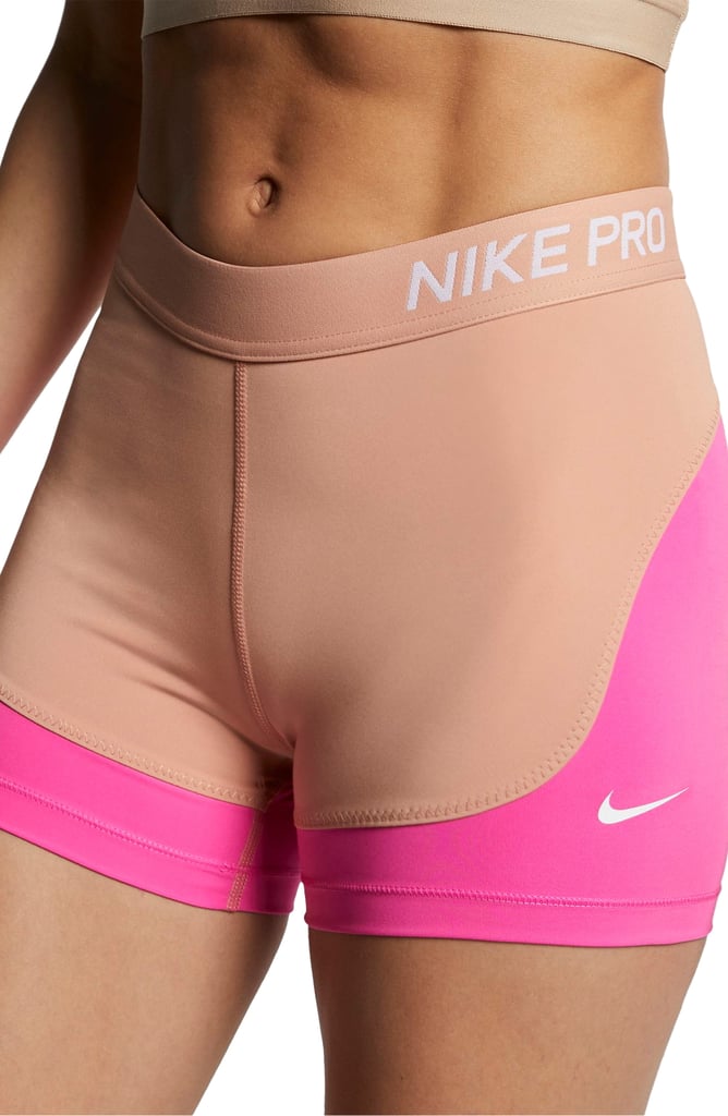 hot pink nike pro shorts