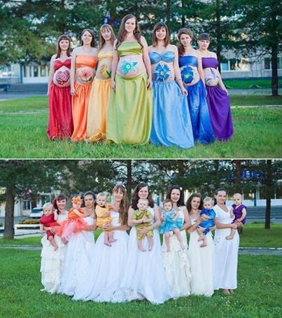 These Photos of Moms With Their Rainbow Babies