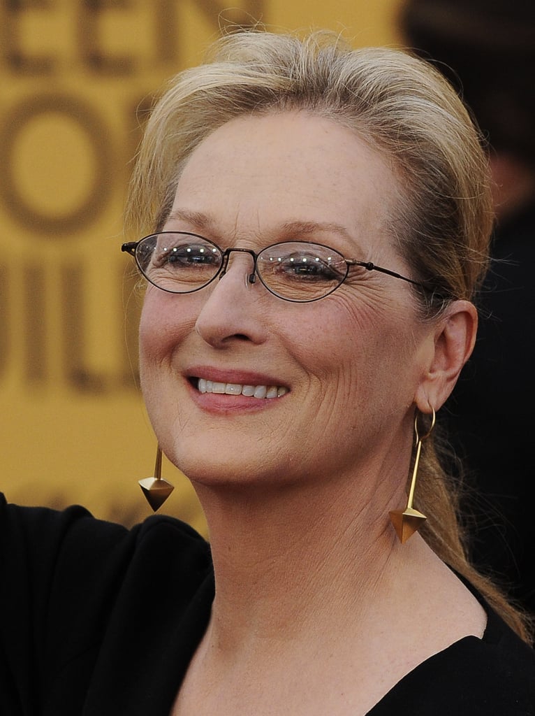 Meryl Streep #39 s swinging Fred Leighton earrings played up the fierce