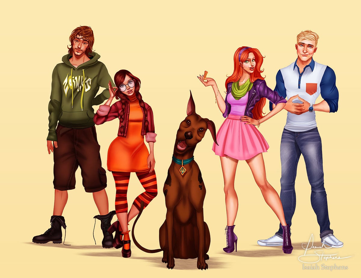 Scooby-Doo, Where Are You! | This Artist Reimagined '90s Cartoon Characters  as Adults, and OMG, They Are So Good | POPSUGAR Love & Sex Photo 29