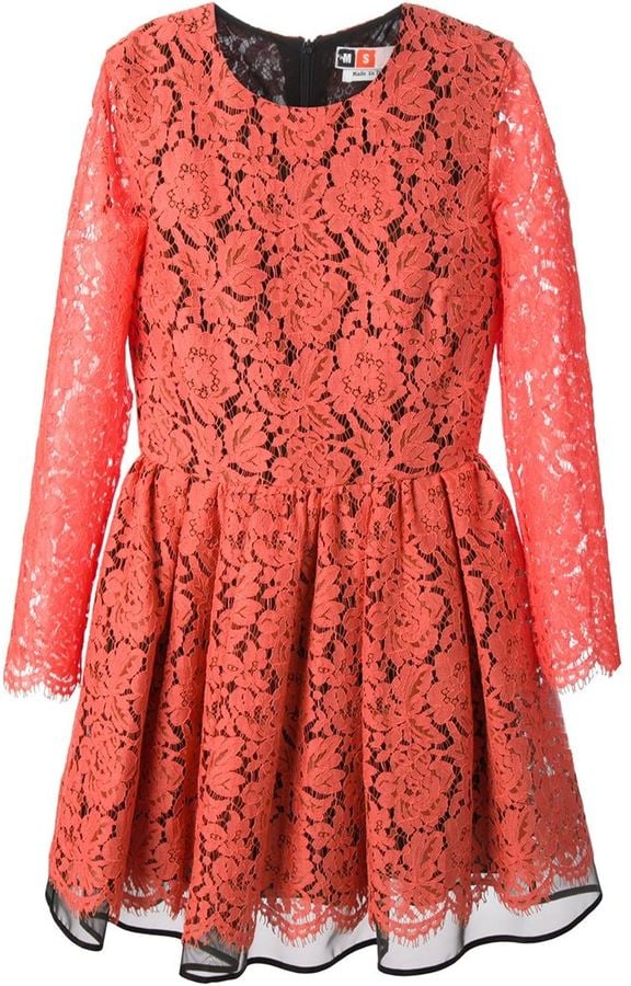 MSGM Floral Embroidered Lace Dress ($582) | Fashion Gift Ideas 2014 | POPSUGAR Fashion Photo 217