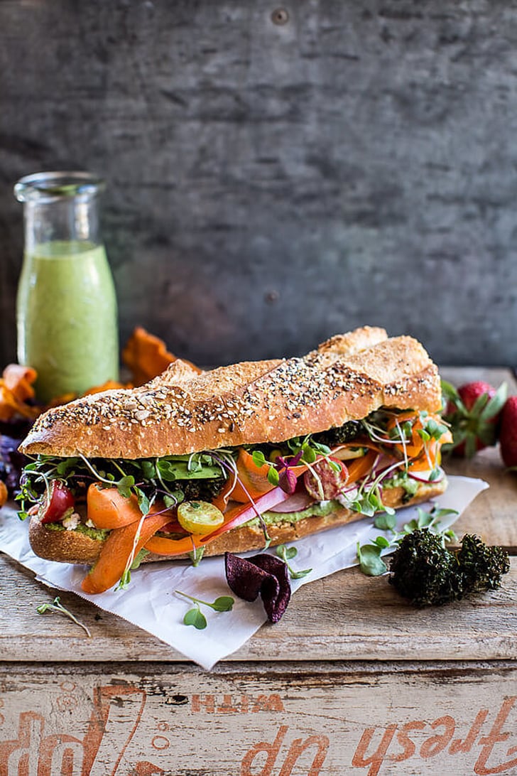Rainbow Veggie Sandwich