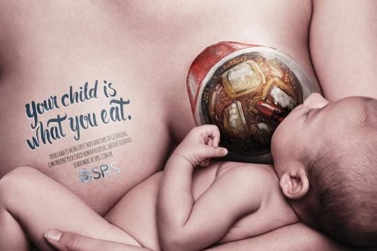 Breastfeeding Campaign Shames Junk Food Eating