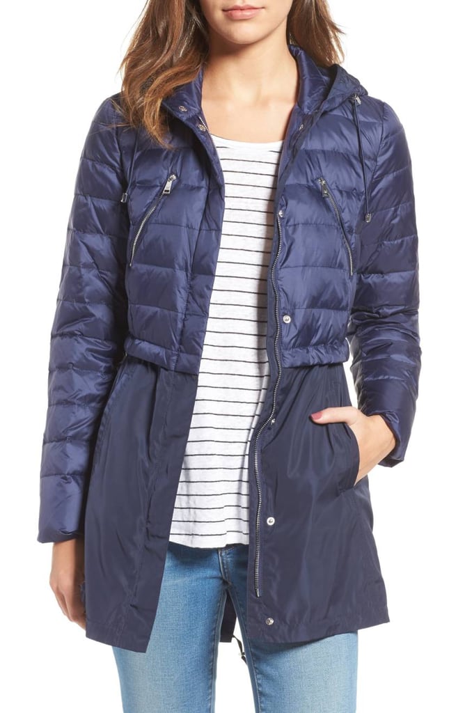 A mix between a puffer and an anorak, the 1 Madison Mixed Shell Down Coat ($158) will add the best of both worlds to your wardrobe.