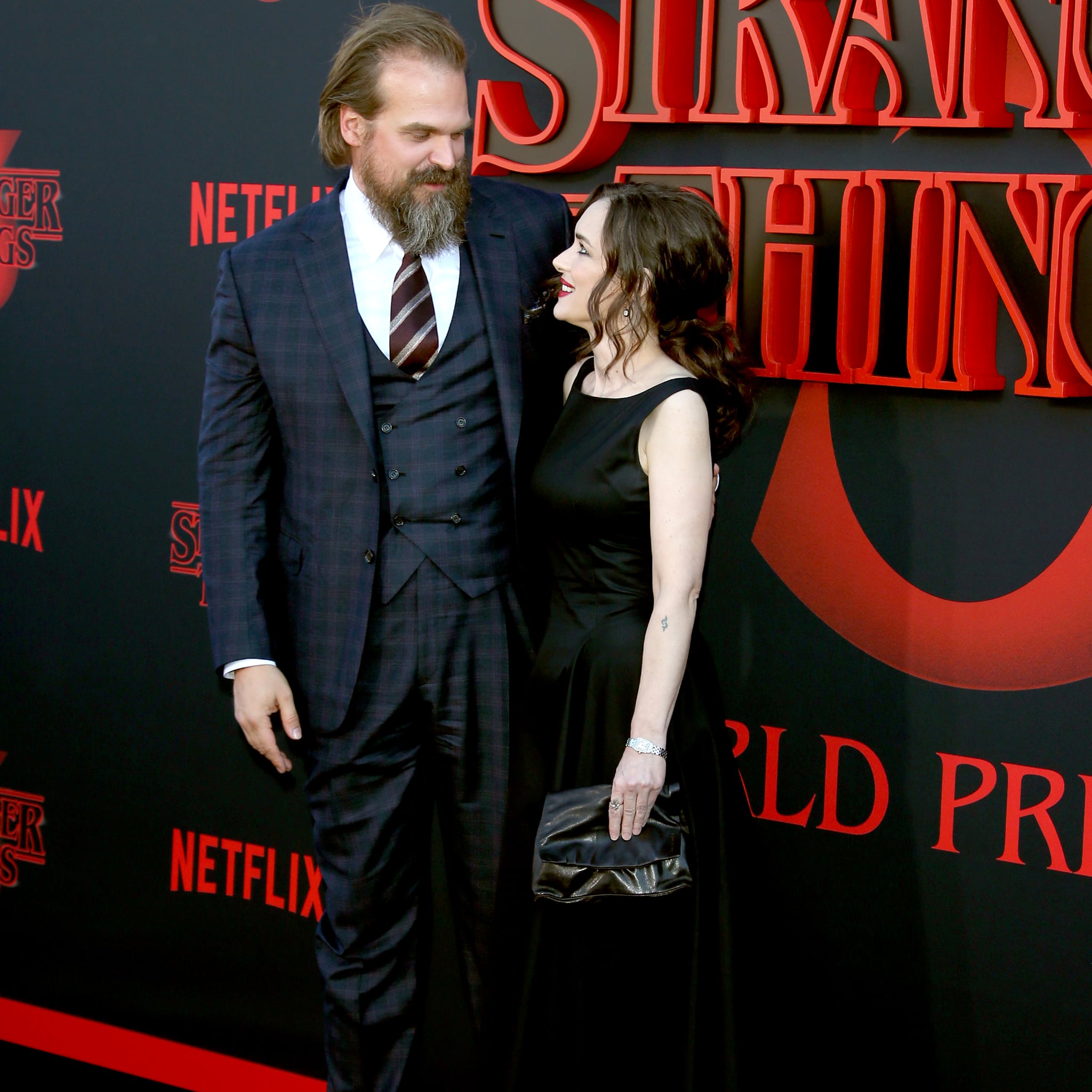 David Harbour And Winona Ryder Friendship Pictures Popsugar Celebrity
