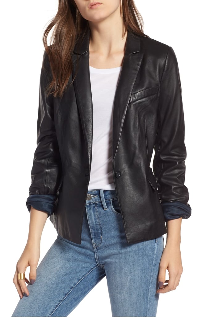 Treasure & Bond Leather Blazer