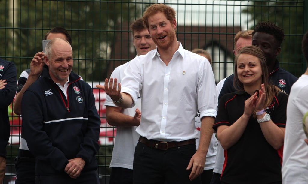 Prince Harry Visits RFU Community Rugby Programme June 2016