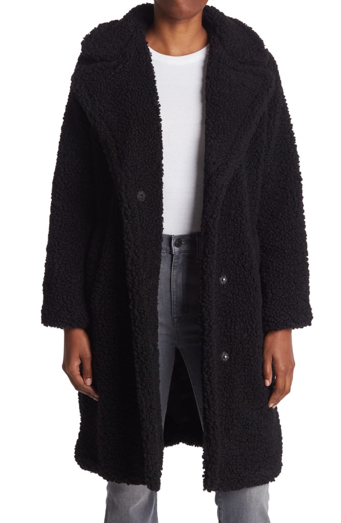 A Teddy Coat: Lucky Brand Faux Shearling Long Coat