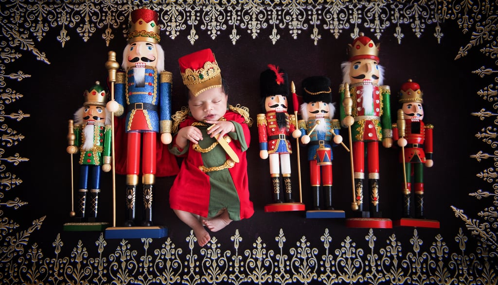 Photo Shoot of Babies Dressed as the Nutcracker