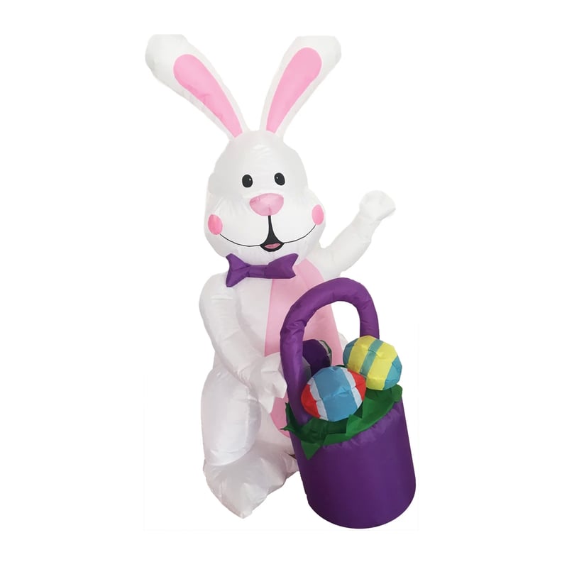 Inflatable Bunny With Egg Basket