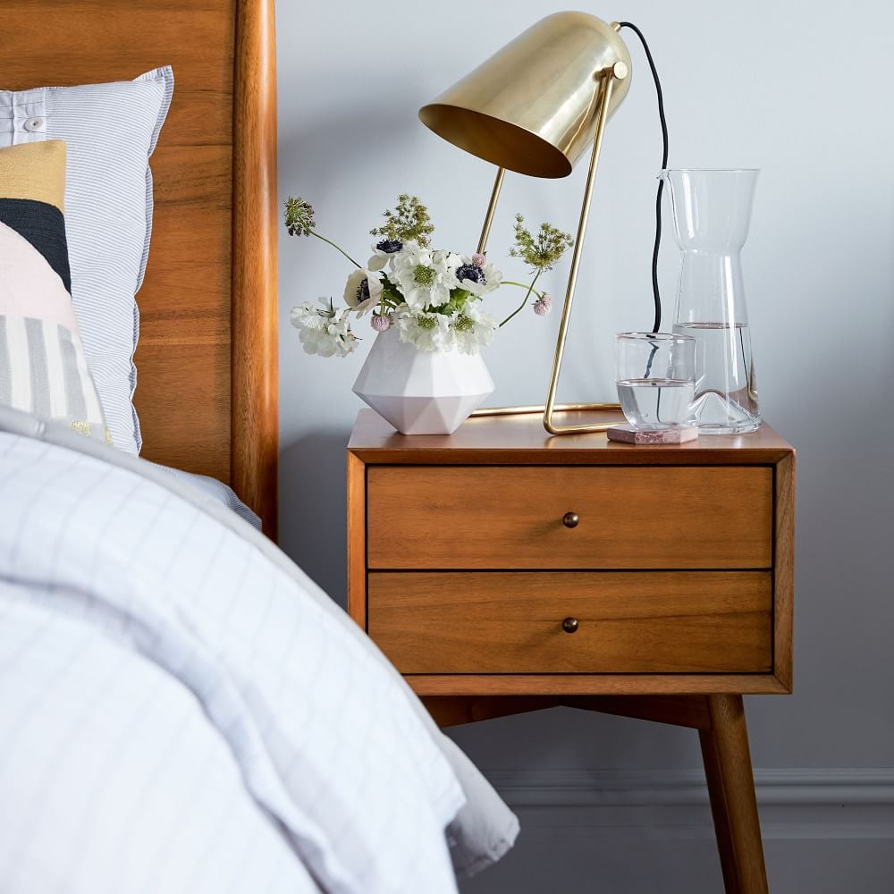 West Elm MidCentury Nightstand Cute Nightstands With Drawers