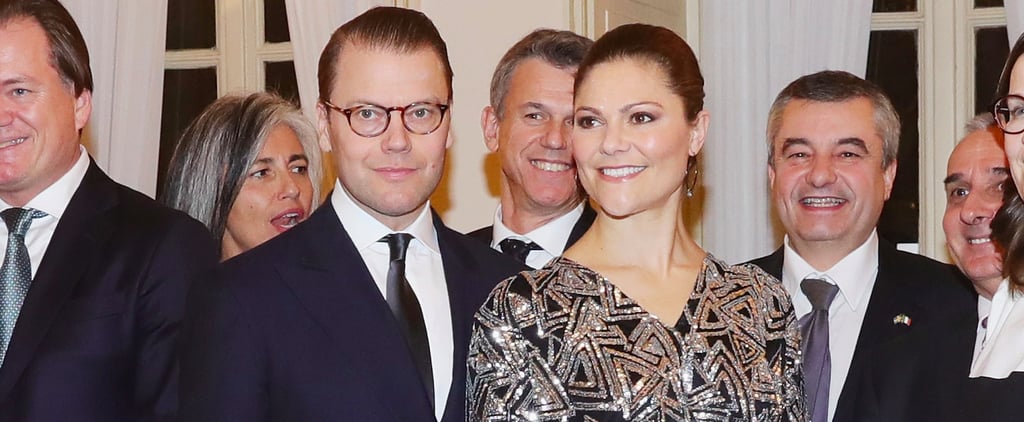 Crown Princess Victoria Daisy Grace Sequin Top December 2016
