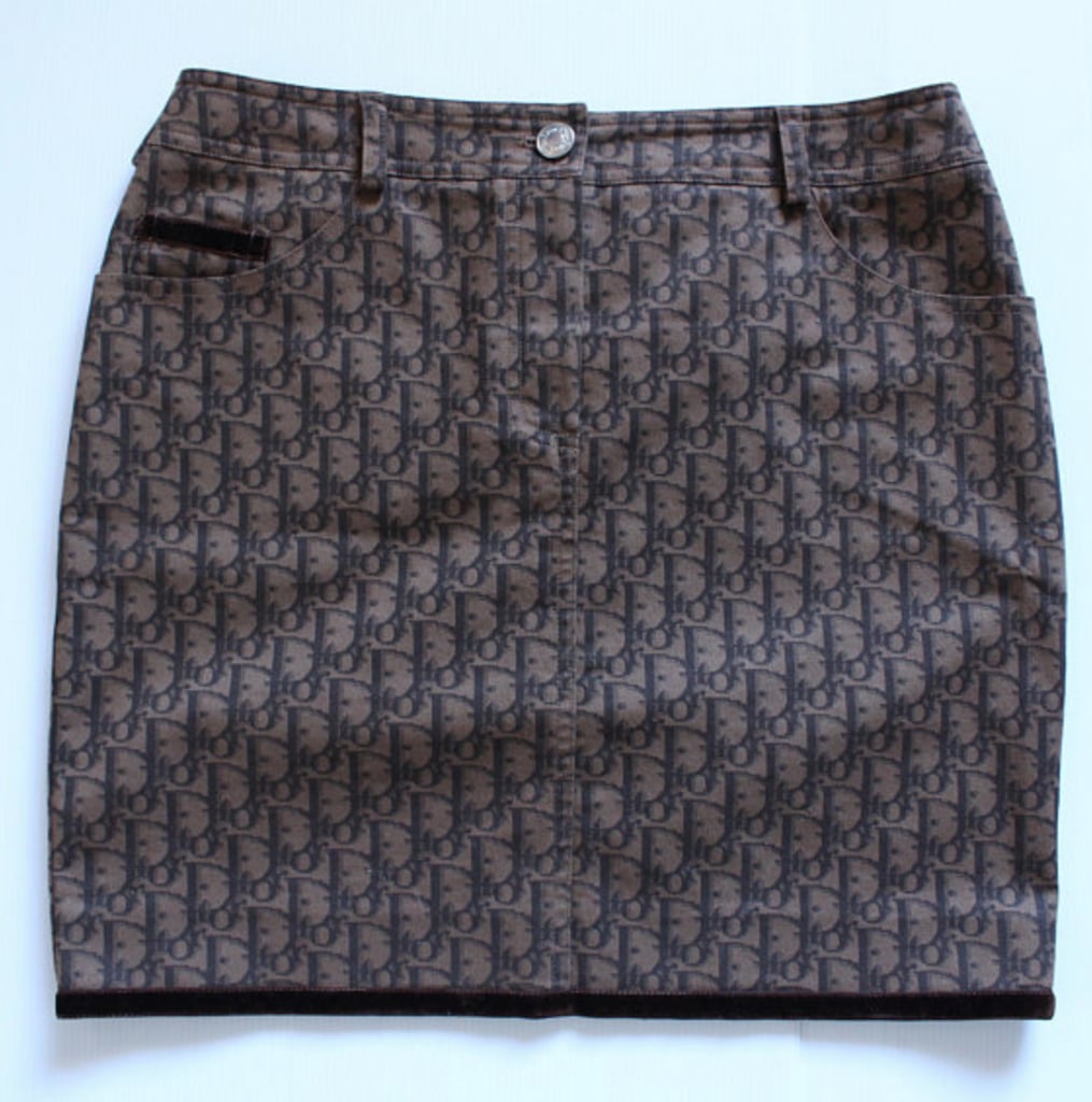 Christian Dior Monogram Logo Miniskirt