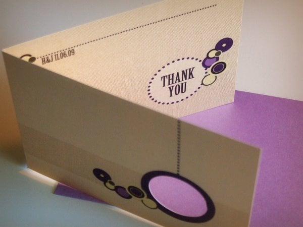 Cutout Thank You Card