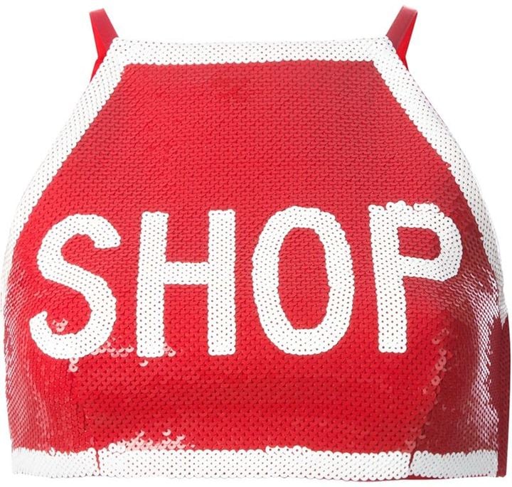 Moschino Shop Sequined Crop Top ($1,095)