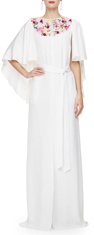 Oscar de la Renta Floral Embroidered Caftan Gown ($4,690)