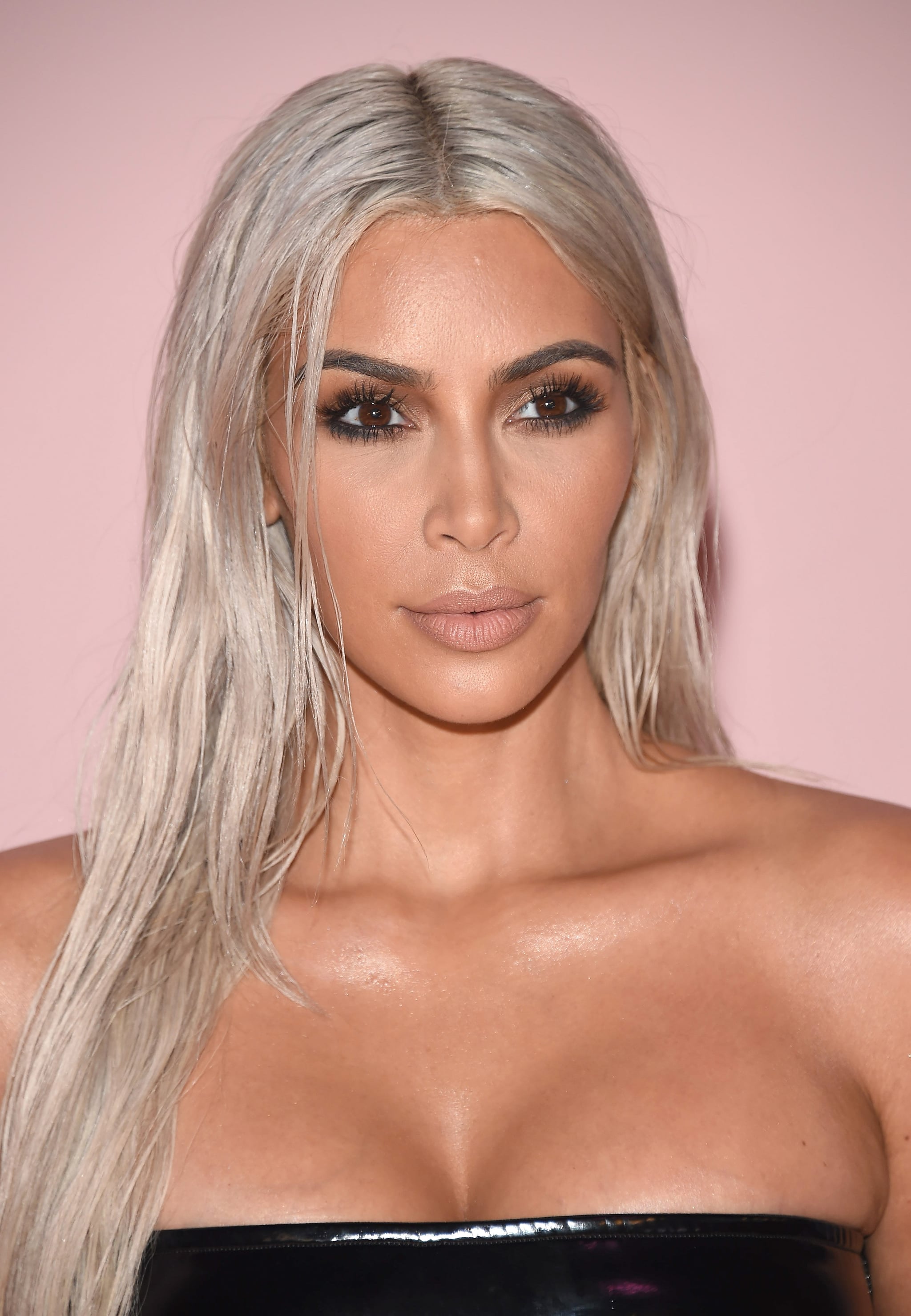 Kim Kardashian With Blonde Hair 2017 Popsugar Beauty