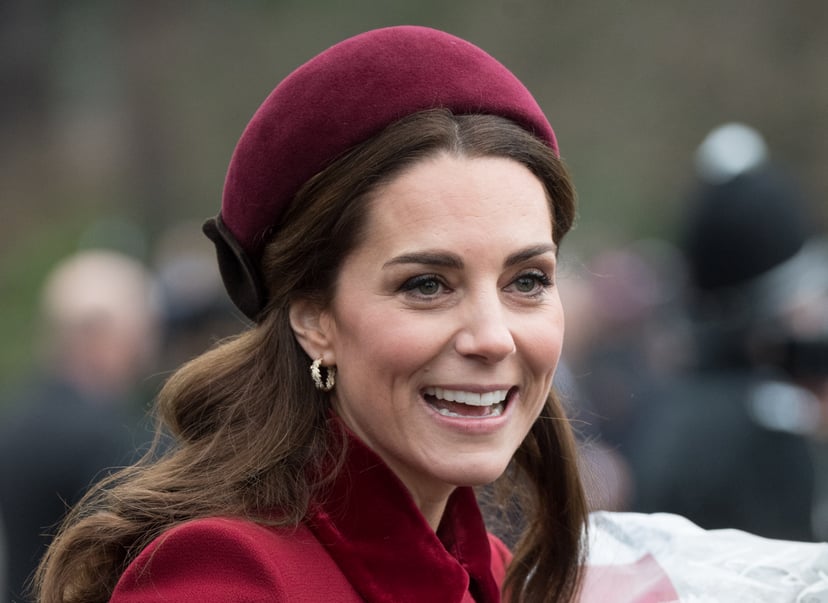 KING'S LYNN, ENGLAND - DECEMBER 25: Catherine, Duchess of Cambridge attends Christmas Day Church service at Church of St Mary Magdalene on the Sandringham estate on December 25, 2018 in King's Lynn, England. (Photo by Samir Hussein/WireImage)
