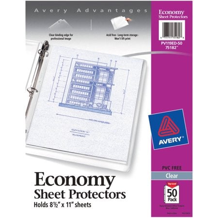 Avery Economy Clear Sheet Protectors