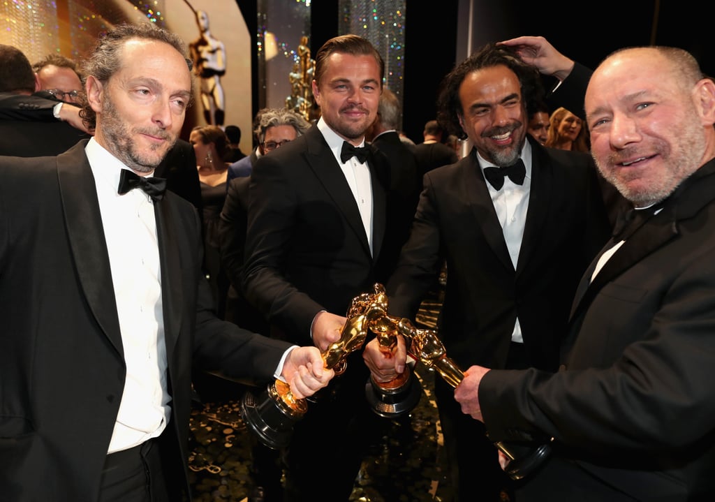 The Revenant's Big Winners Showed Off Their Oscars