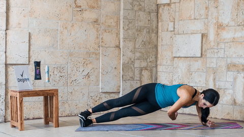 Side Plank Rotate and Crunch