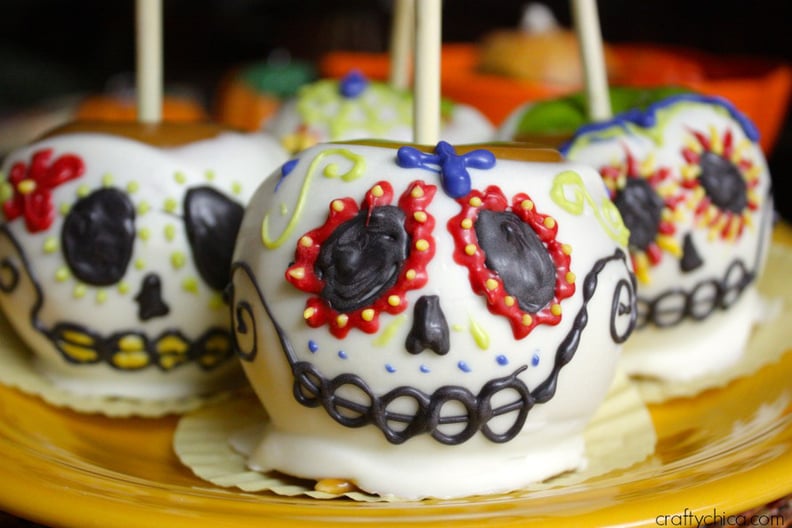 Sugar Skull Candy Apples