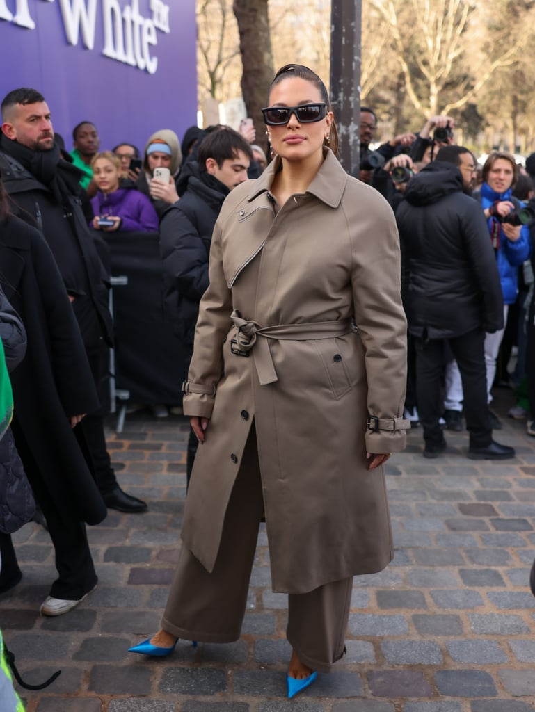 Ashley Graham at the Off-White Show at Paris Fashion Week
