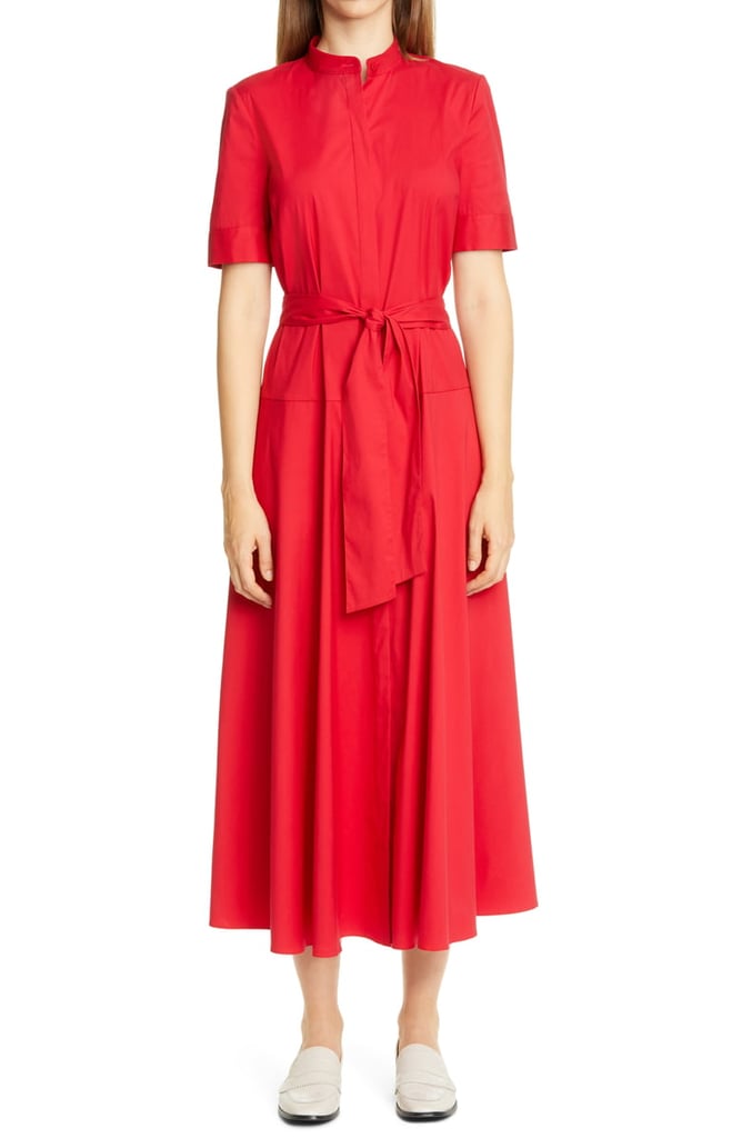 Lafayette 148 New York Augustina Belted Midi Shirtdress | Nordstrom ...