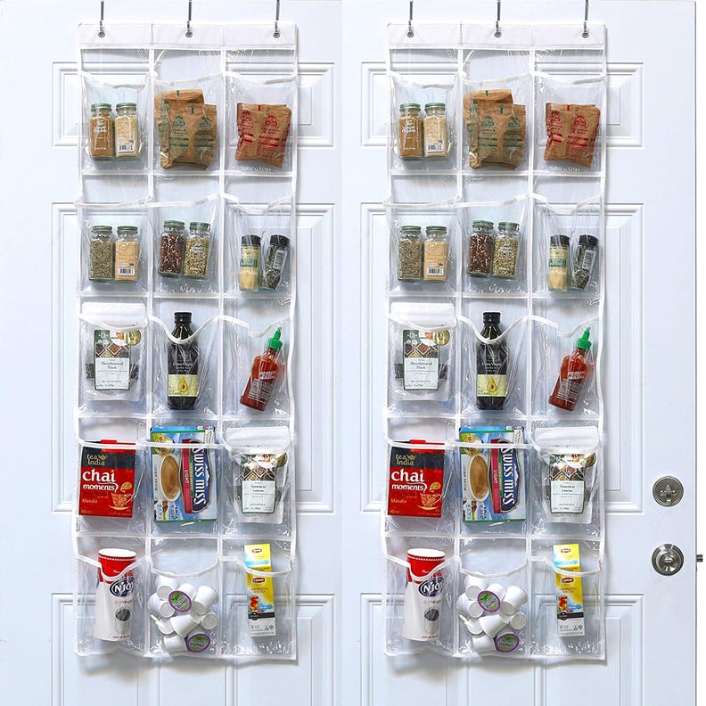 SimpleHouseware Crystal Clear Over-the-Door Hanging Pantry Organizer