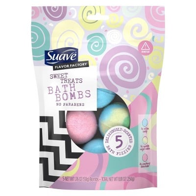 Suave Flavour Factory Sweet Treats Paraben-Free Bath Bombs