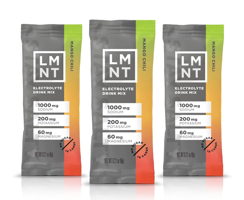 Drink LMNT Zero Sugar Electrolytes ($45)
Hydration is key, and soccer star Brianna Pinto takes it to another level with these bestselling electrolytes. "I add LMNT Electrolytes to my water bottle to ensure that I regulate and retain fluids in my body," she says, revealing that Mango Chilli is her preferred flavor.