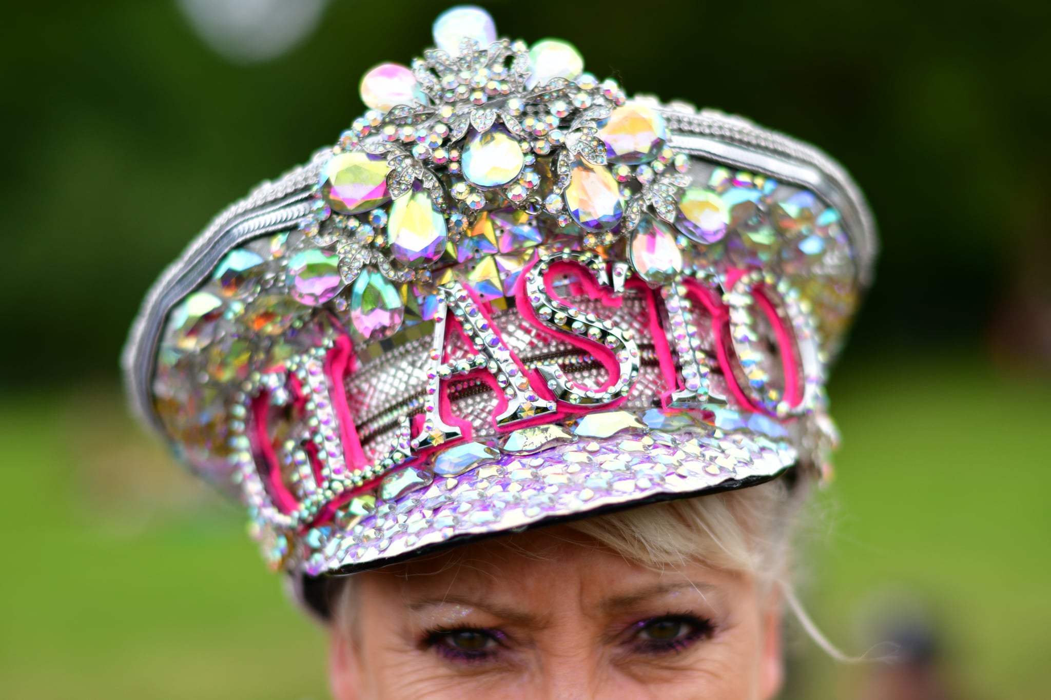 GLASTONBURY, ENGLAND - JUNE 26: Festival-goer 