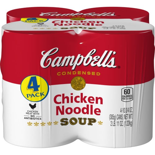 Campbell's Condensed Chicken Noodle Soup, 4 Pack