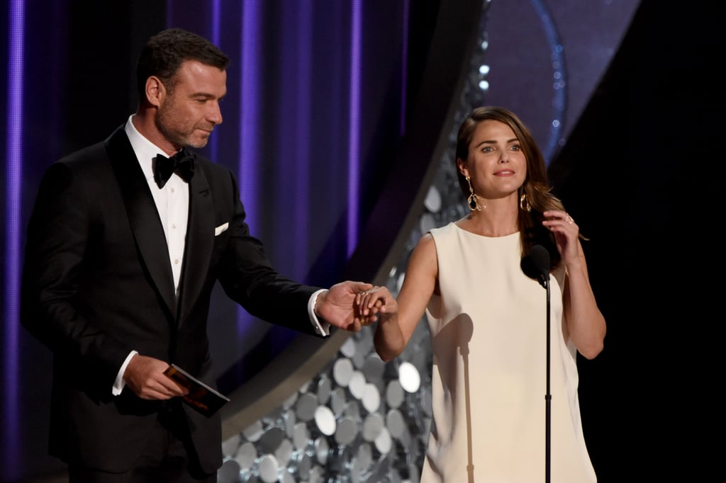 Keri Russell and Matthew Rhys at the 2016 Emmys