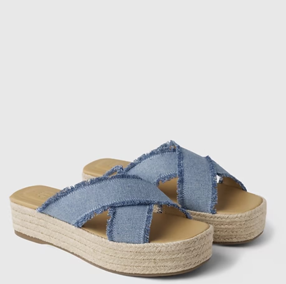 Gap Denim Espadrille Platform Sandals
