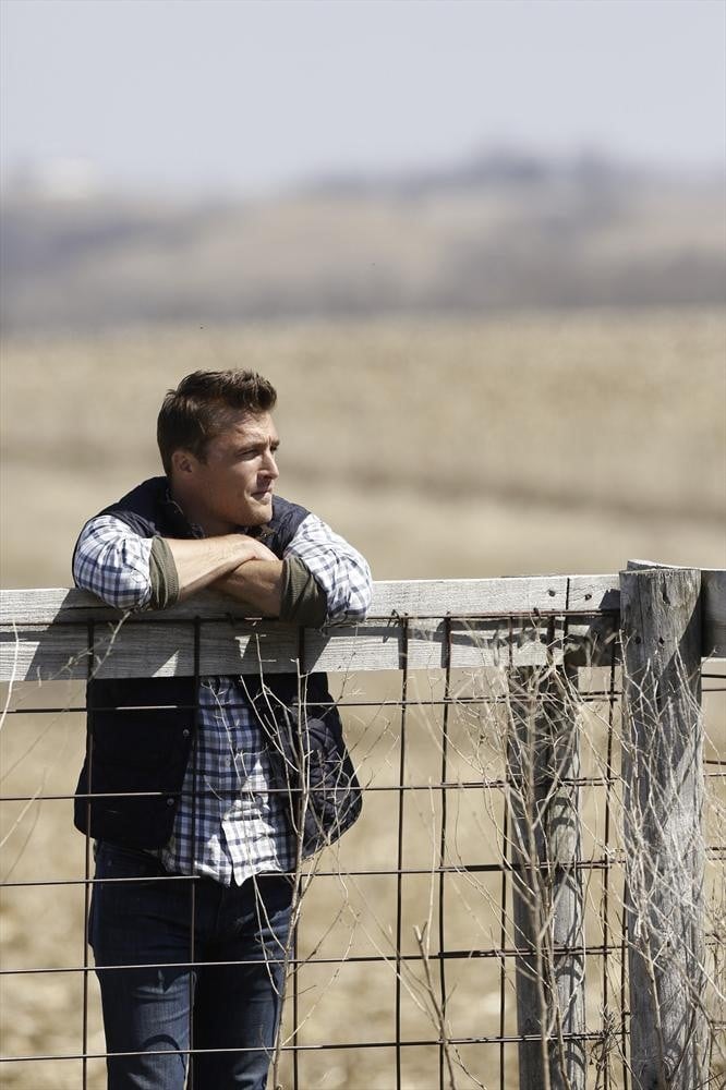 More pensive staring, but this time, he was at a fence.
