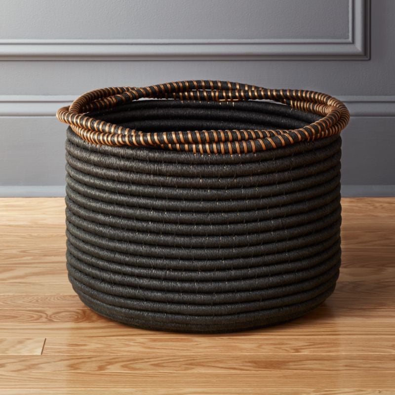 Bonnie: Amber Coiled Rope Basket
