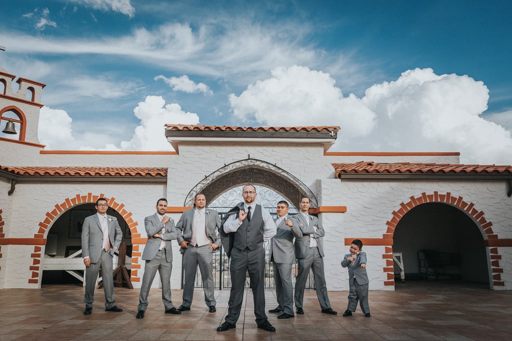 Elegant Wedding Reception With Blush and Gray Colors