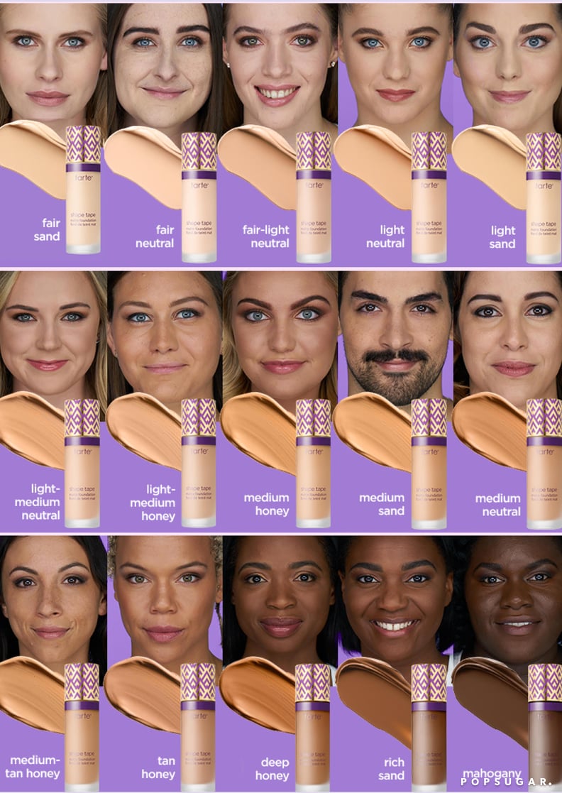 Tarte Shape Tape Foundation Swatches and Shades