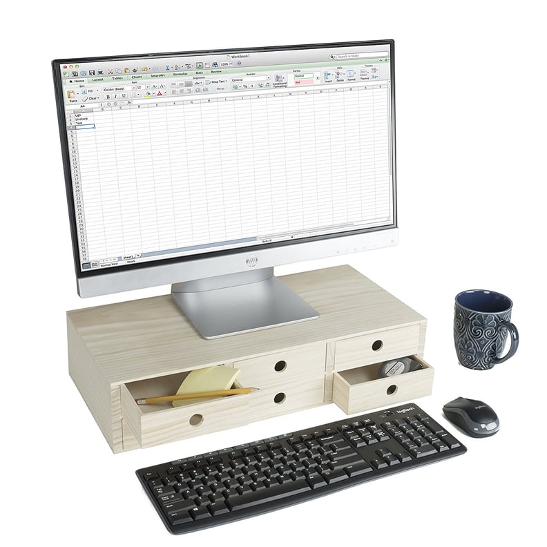 Multipurpose Desk Shelf Organizer and Monitor Riser