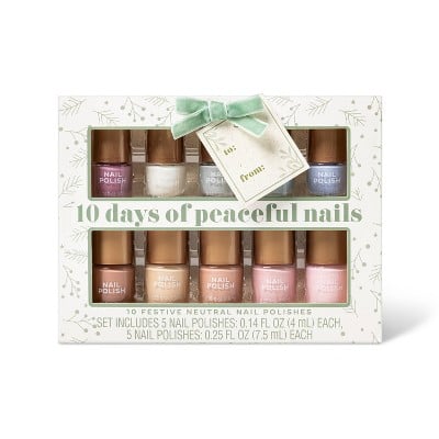 10 Days of Peaceful Nails Nail Polish Set