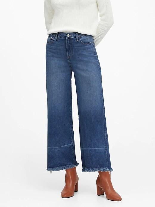 High-Rise Wide-Leg Cropped Jean