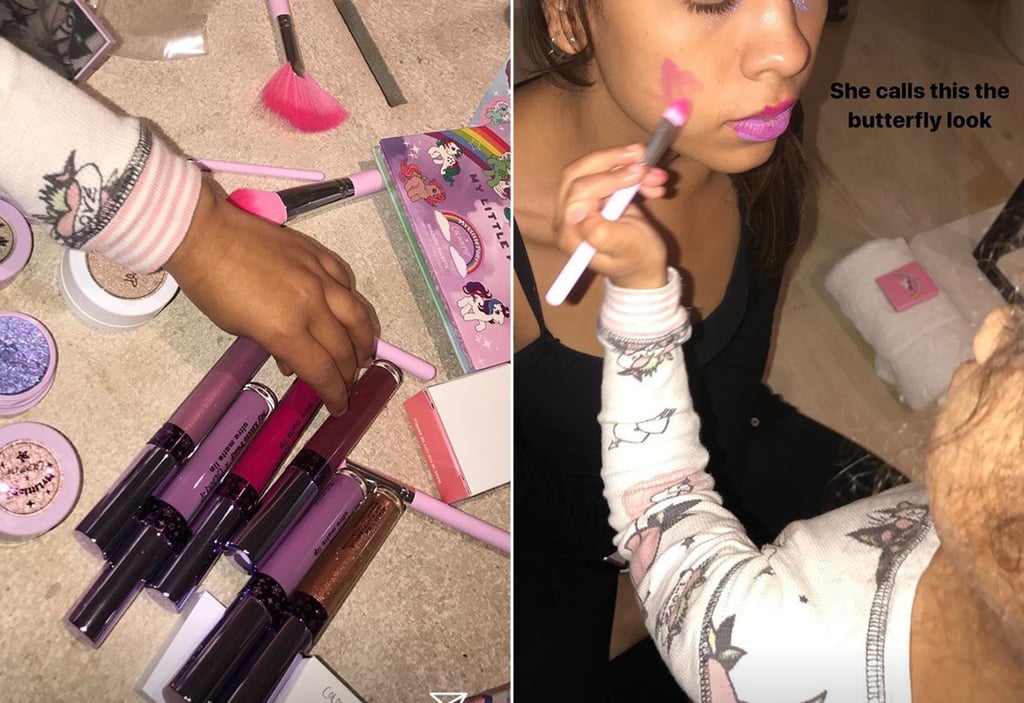 North West Doing Makeup POPSUGAR Beauty