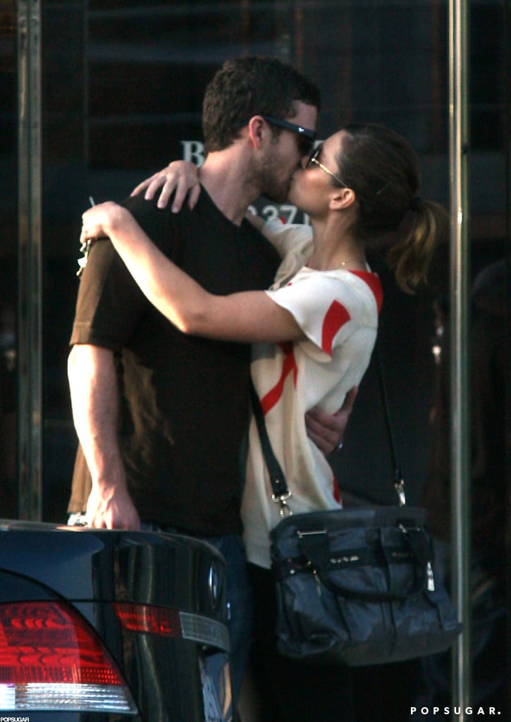 Justin Timberlake embraced Jessica Biel in LA back in August 2008. Justin Timberlake embraced Jessica Biel in LA back in August 2008.