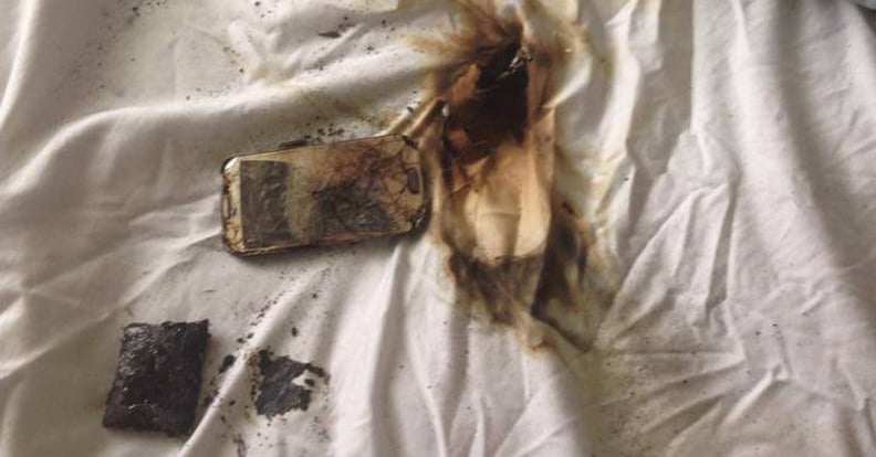 Smartphone Catches Fire Under Girl's Pillow