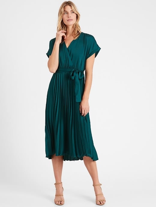 Banana Republic Pleated Midi Dress