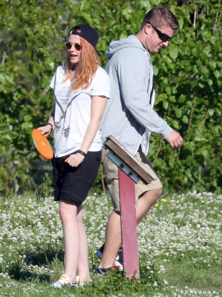 Kristen Stewart With Orange Hair on Her Birthday